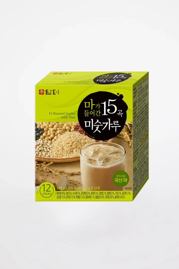 [담터] 마가 들어간 15곡 미숫가루 12스틱 (DAMTER ROASTED 15 GRAIN POWDER W/YAM)