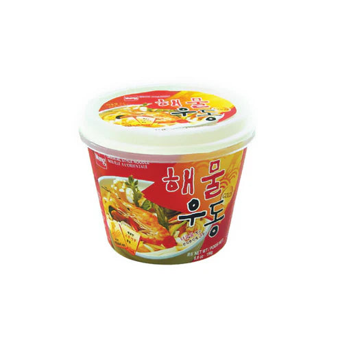 [왕] 해물우동 컵 196g (Wang Sea Food Udon Bowl 196g)