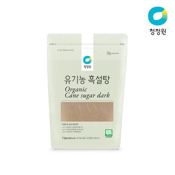 [청정원] 유기농 흑설탕 1KG (CHUNGJUNGONE ORGANIC CANE SUGAR DARK)