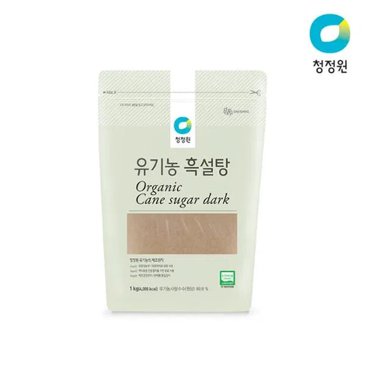 [청정원] 유기농 흑설탕 1KG (CHUNGJUNGONE ORGANIC CANE SUGAR DARK)