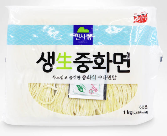 [면사랑] 생 중화면 1KG (NOODLE LOVERS CHINESE STYLE FRESH NOODLES)