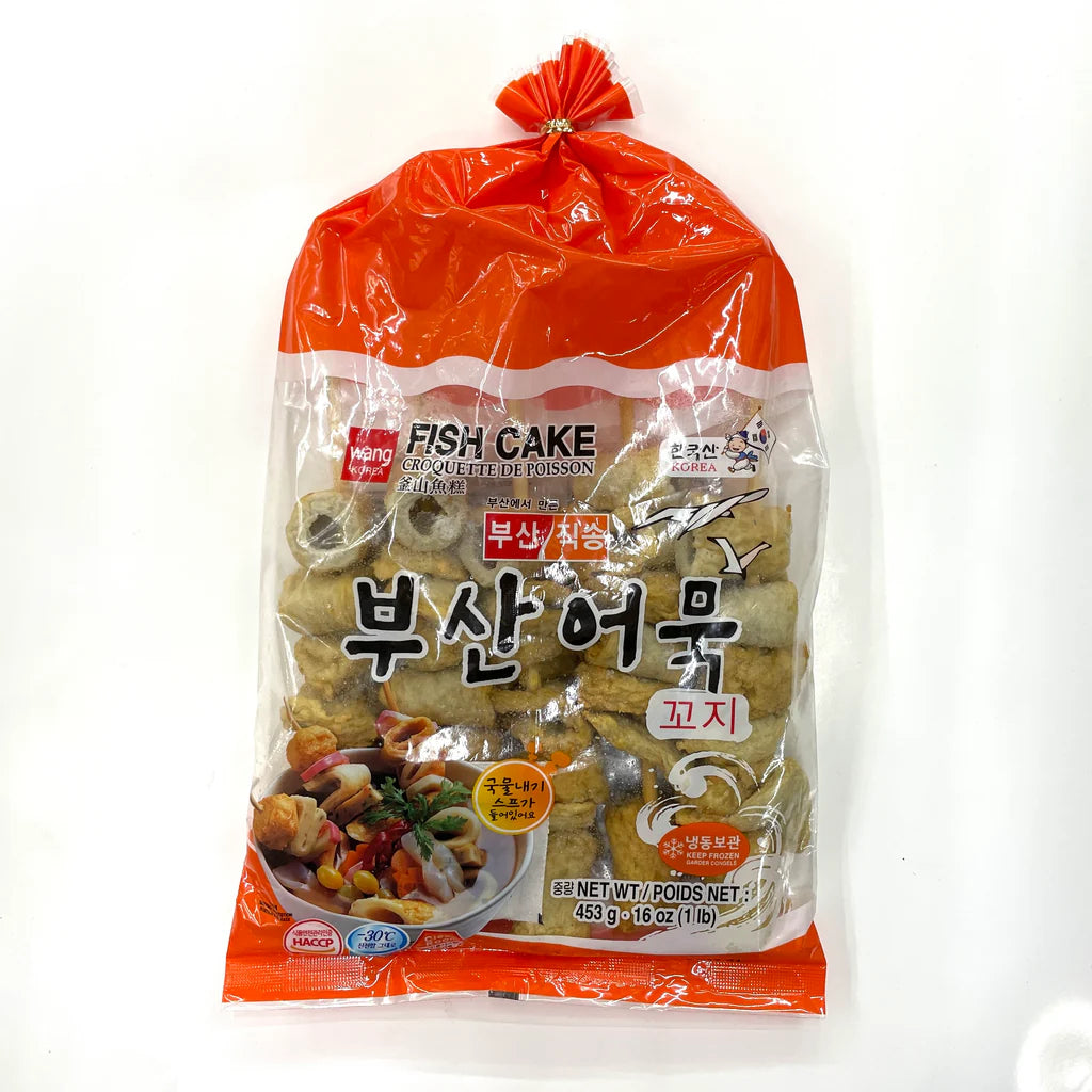 [왕] 부산산 꼬지 어묵 1LB (WANG FZN BUSAN FISH CAKE)