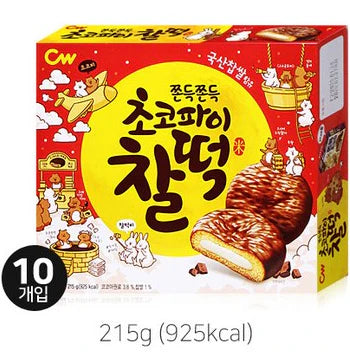 [청우] 초코파이 찰떡 215G (CHOCOLATE PIE & RICE CAKE)