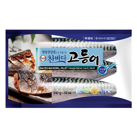 [수라상] 찬바다 고등어 340G (SURASANG FZN SALTED MACKEREL)