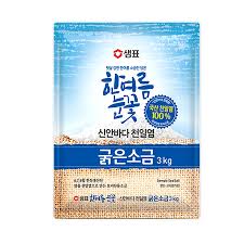 [샘표] 한바다 눈꽃 천일염 3KG (NATURAL SEA SALT)