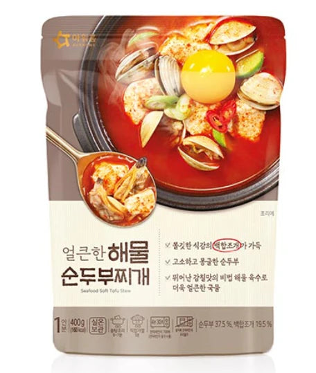 [아워홈] 얼큰한 해물 순두부 찌개 400G (OURHOME SOFT TOFU STEW WITH SEAFOOD)