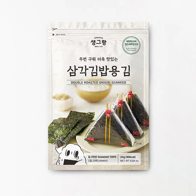 [바다기행] 삼각김밥용 김 40매 (DRIED LAVER FOR TRIANGLE KIMBAP)