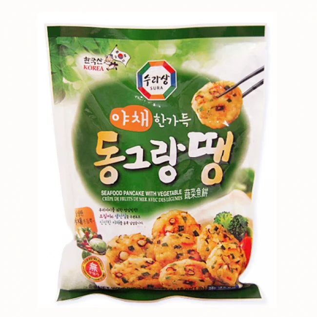 [수라상] 야채 한가득 동그랑땡 453G (SURASANG FZN SEAFOOD PANCAKE(VEGETABLE))