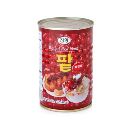 [진양] 빙수용 팥 475G (CANNED SWEET RED BEAN)
