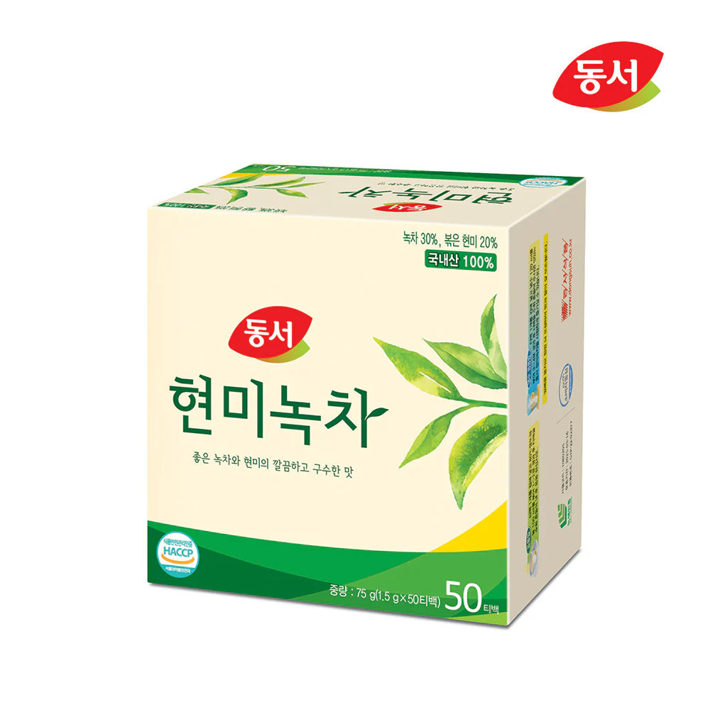 [동서] 현미녹차 50티백 (DONGSUH BROWN RICE GREEN TEA)