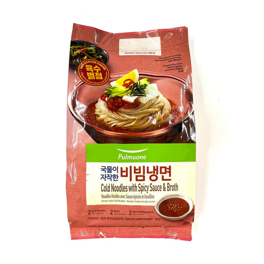 [풀무원] 국물 자작 비빔냉면 584G (SPICY COLD NOODLE)