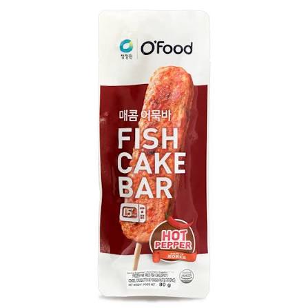 [청정원] 오푸드 오징어 어묵바 80G (FISH CAKE BAR MILD)