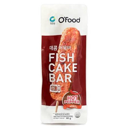 [청정원] 오푸드 오징어 어묵바 80G (FISH CAKE BAR MILD)