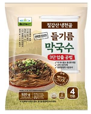 [칠갑] 면발장인 냉천골 메밀 들기름 막국수 880G (BUCKWHEAT NOODLE WITH PERILLA SEEDS)
