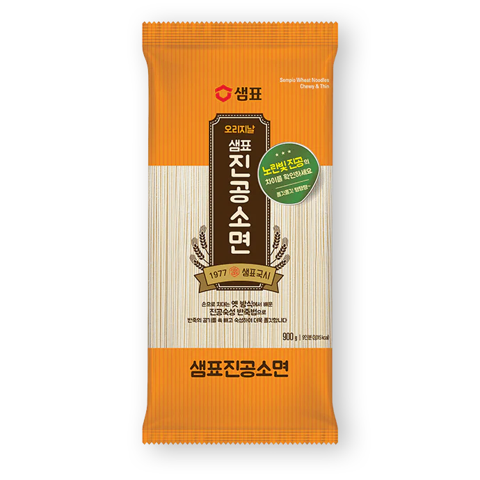 [샘표] 진공 소면 (SEMPIO WHEAT NOODLES CHEWY THIN)