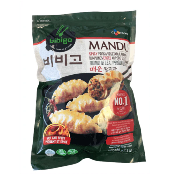 [CJ] 비비고 매운 왕교자 680G (CJ FZN BBG BIG GYOJA MANDU(SPICY PORK))
