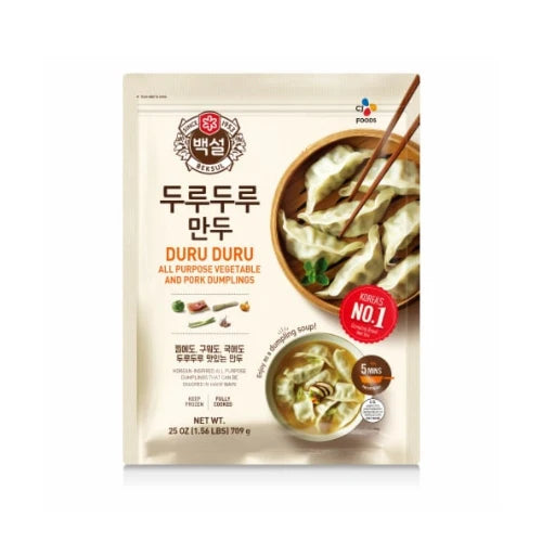 [CJ] 두루두루 만두 708G (CJ FZN DURU DURU MANDU(VEGETABLE&PORK))