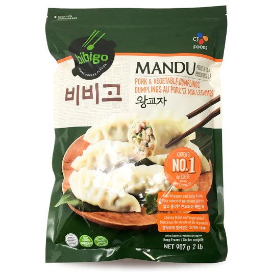 [CJ] 비비고 돼지고기 왕교자 907G (CJ FZN BBG BIG GYOJA MANDU(PORK))