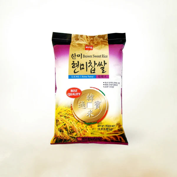 [한미] 현미찹쌀 15LB (HANMI BROWN SWEET RICE)