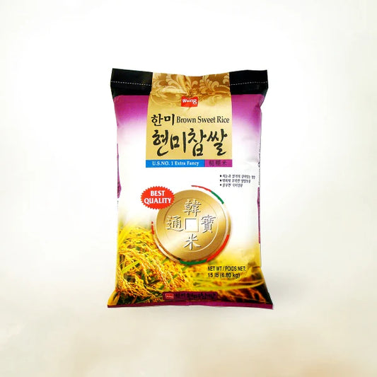 [한미] 현미찹쌀 15LB (HANMI BROWN SWEET RICE)