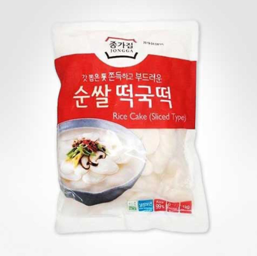 [종가] 순쌀 떡국떡 1KG (JONGGA RICE CAKE SLICED)