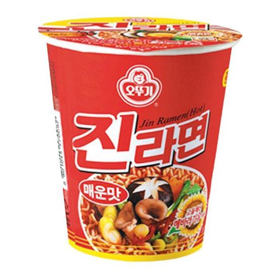 [오뚜기] 진라면 매운맛 작은컵 (JIN CUP(SPICY))
