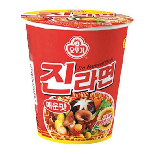 [오뚜기] 진라면 매운맛 작은컵 (JIN CUP(SPICY))