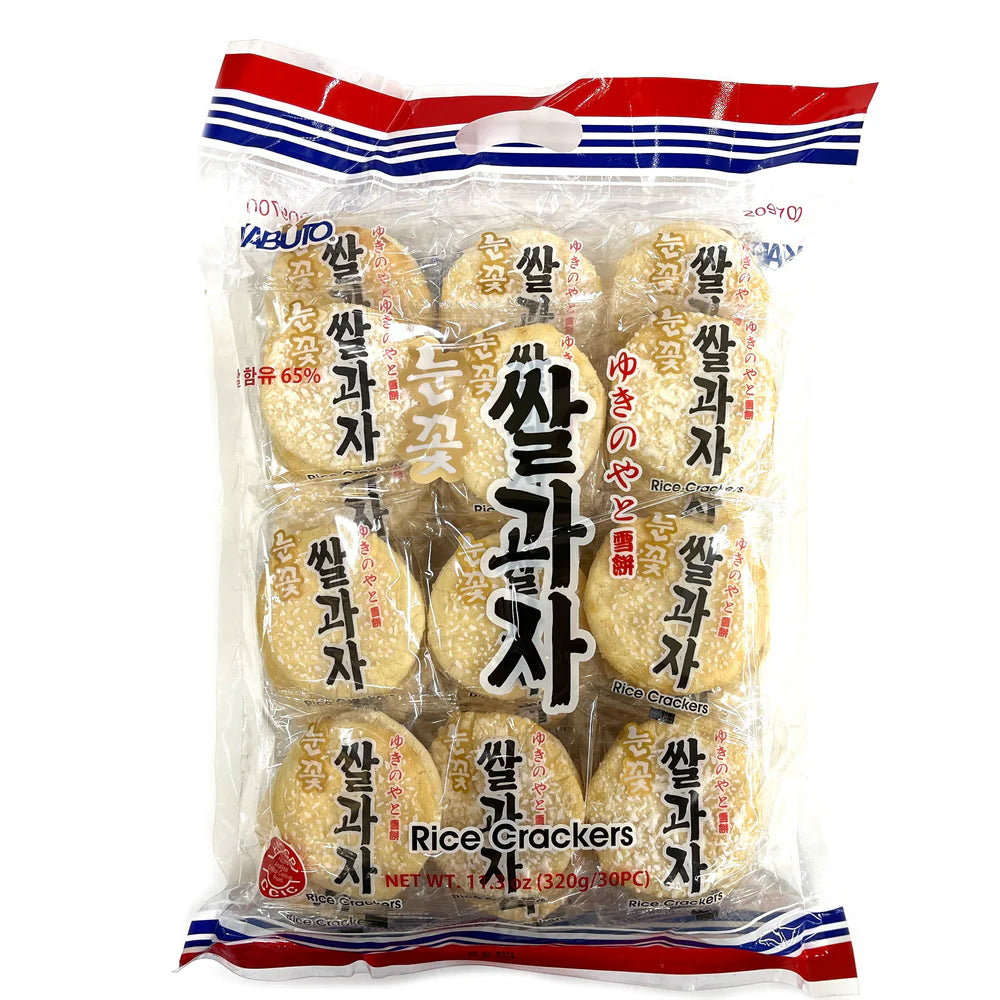 [가부토] 눈꽃 쌀과자 (KABUTO RICE CRACKERS SHELLY SENBEI)