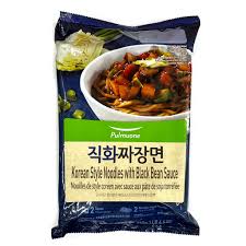 [풀무원] 직화 짜장면 (PULMUONE KOREAN STYLE NOODLES WITH BLACK BEAN SAUCE)