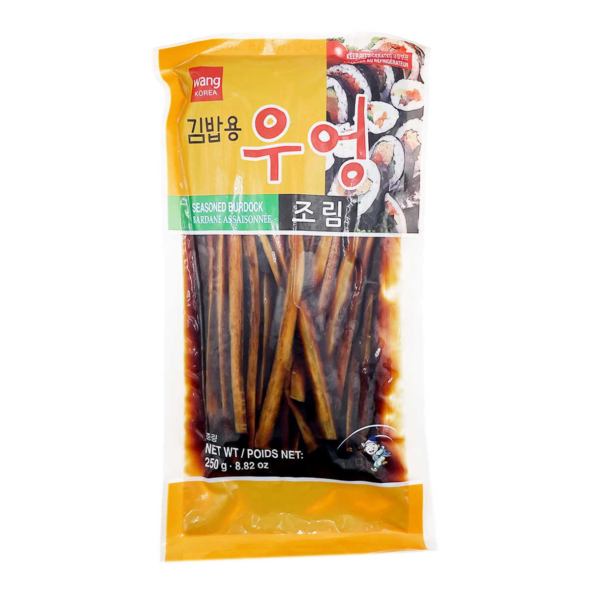 [왕] 김밥용 우엉 조림 (SEASONED BURDOCK FOR SUSHI)
