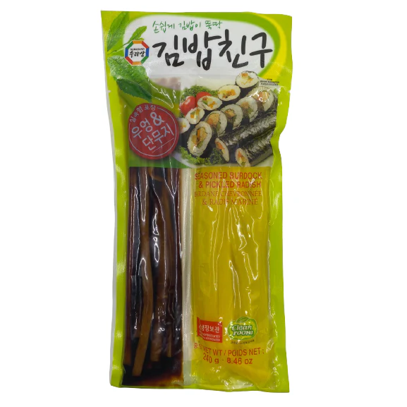 [왕] 김밥친구 단무지 & 우엉 (SEASONED BURDOCK&RADISH FOR KIMBAP)